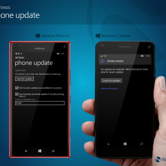 Phone update - main screen