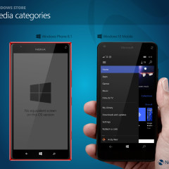 Windows Store media categories (W10M)