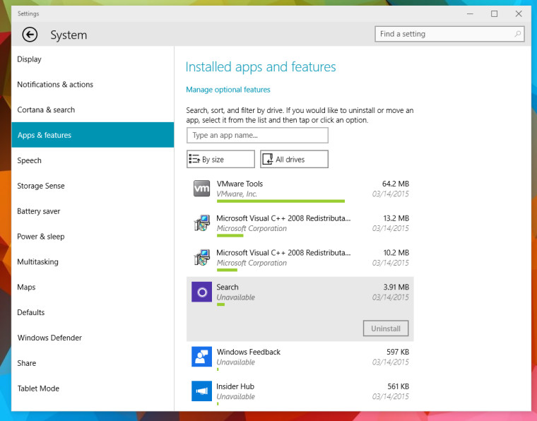 Windows 10 z ulepszonym zarządzaniem programami