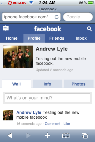 mobile facebook. Facebook mobile gets an update