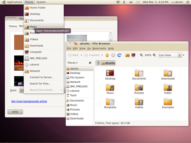 Ubuntu  Desktop Light Theme