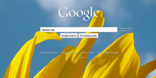 Google release a new option on its homepage, customizable user backgrounds.