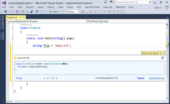 Wyszukiwarka Bing dostępna jako rozszerzenie dla Visual Studio