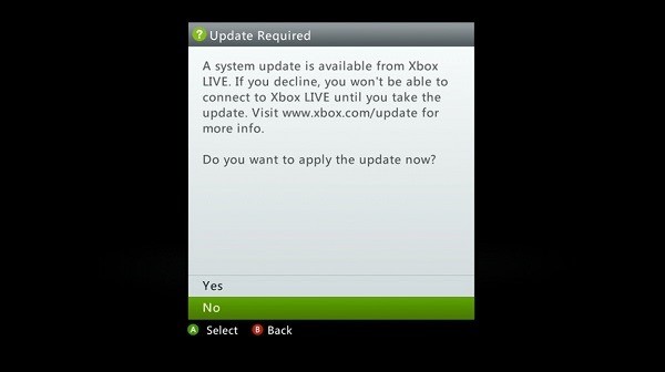 Minor Xbox 360 Dashboard update rolling out