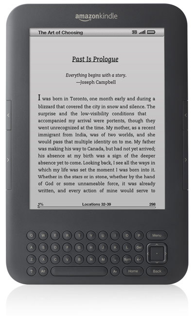 Amazon&#039;s new Kindle e-reader (Credit: Amazon)